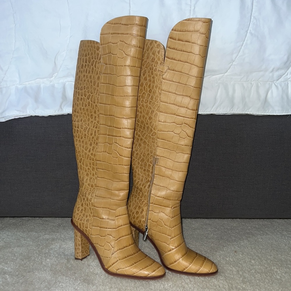 Vince Camuto Tan Over the Knee Boots - Picture 2 of 15